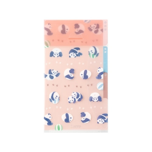 【A5スリム】3ポケットクリアホルダー フラップ付