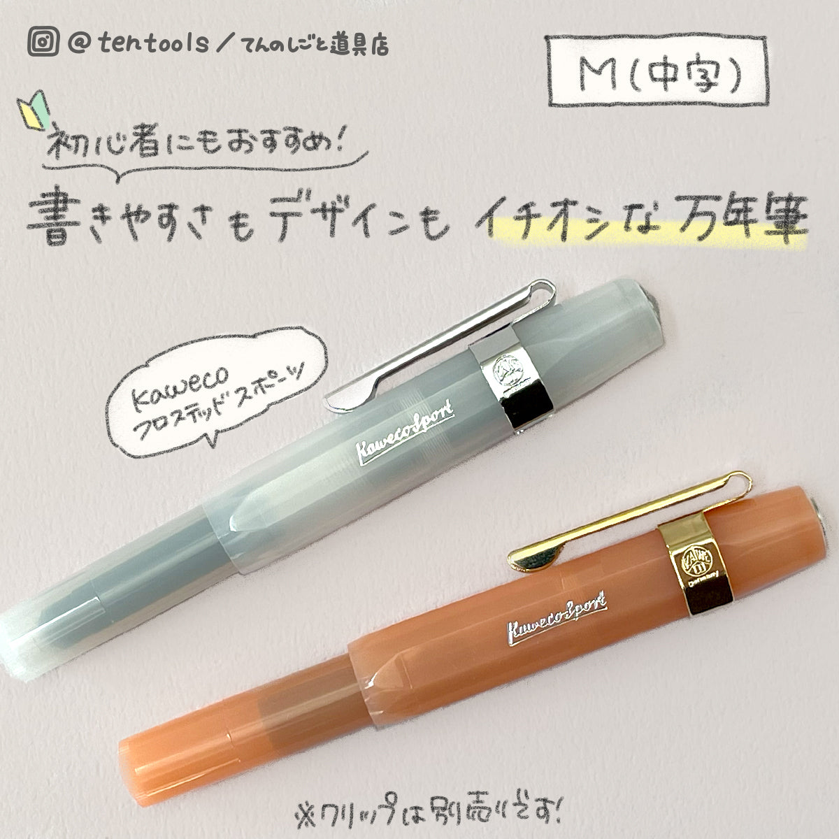 M字(中字)】 kaweco カヴェコ 万年筆フロステッド スポーツ – てんのしごと道具店