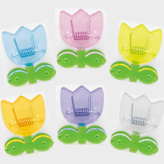 チューリップ マグネット付きクリップ