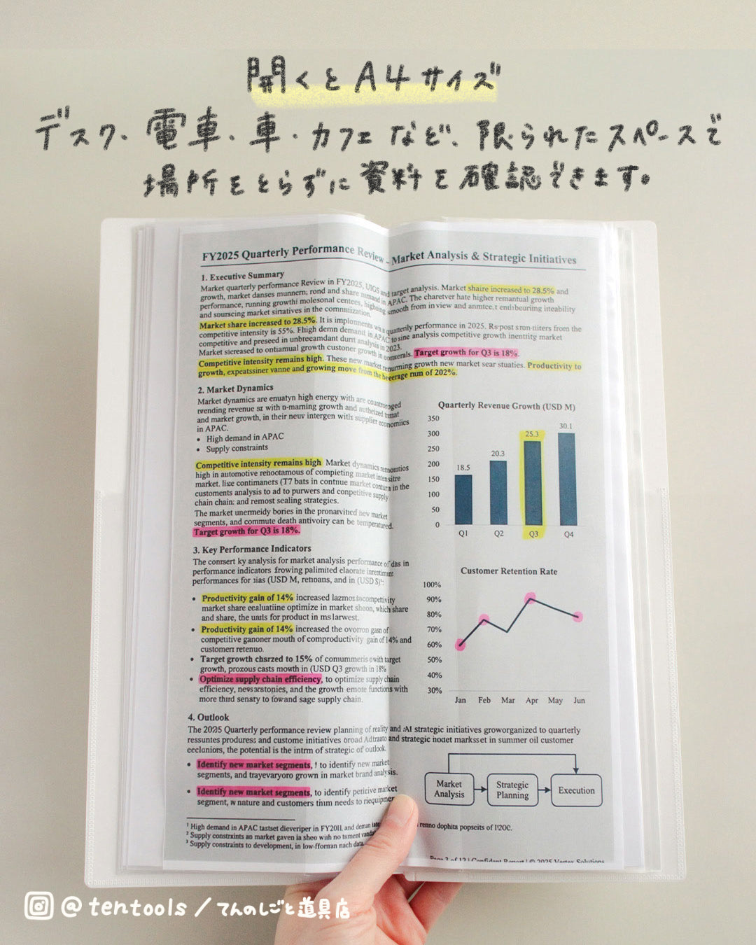 キングジム クリア－ファイル ホッソ 25ポケット