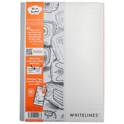 [Horizontal ruled] Gray notebook A5 size B5 size White Lines (WHITE LINES)