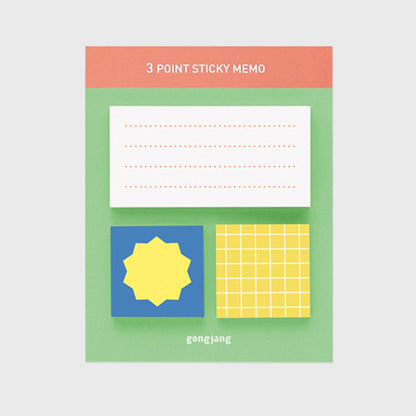 ふせんパレット 3 point sticky memo ver.2