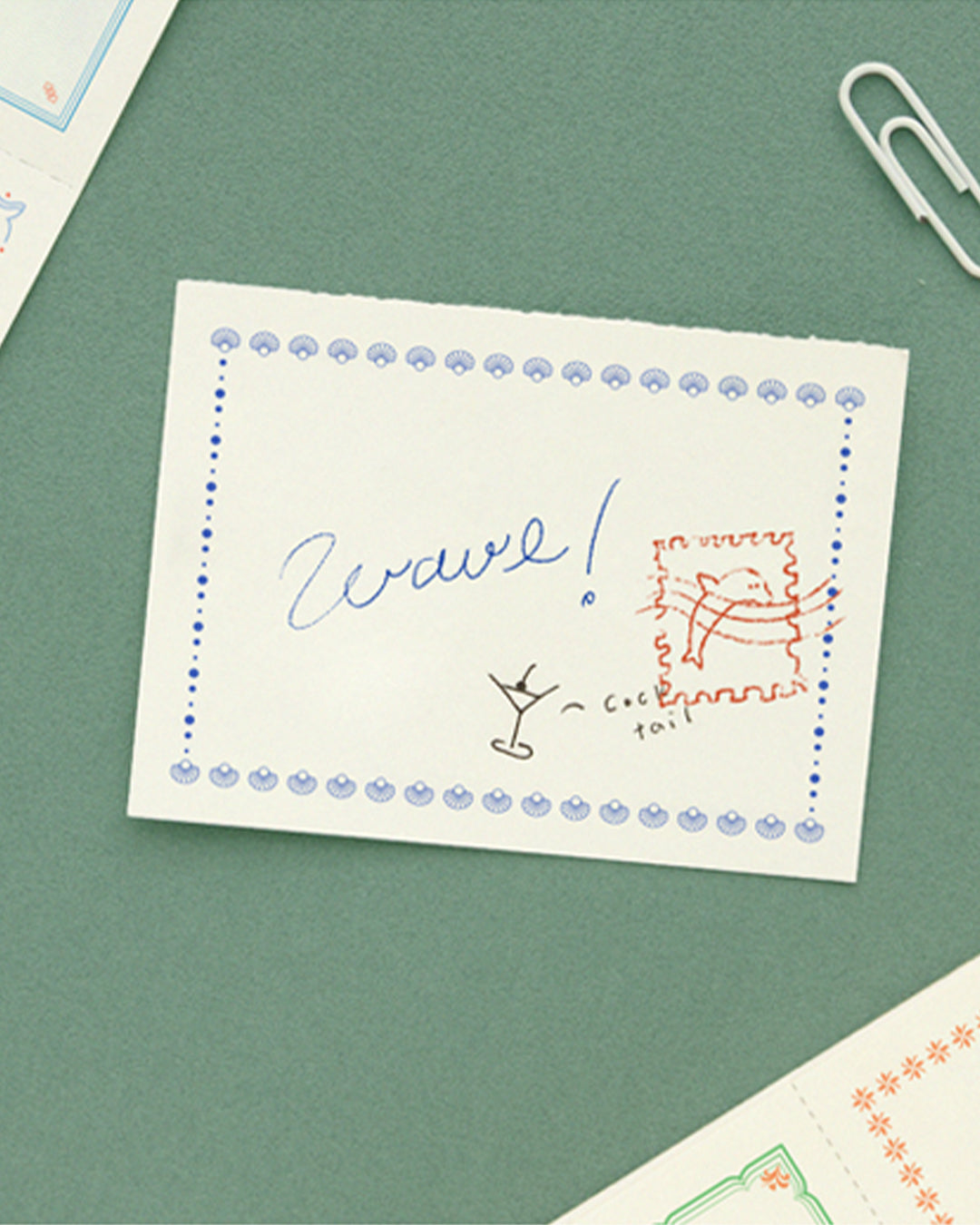 Nature memo pad in use