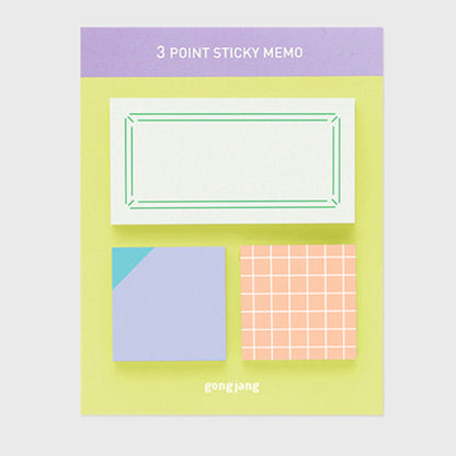 ふせんパレット 3 point sticky memo ver.2