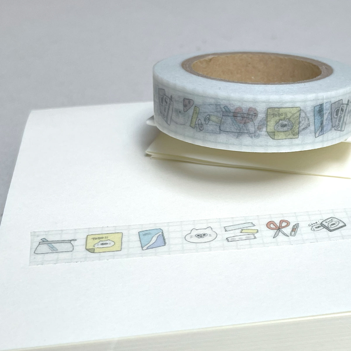 オリジナル柄 文房具柄マスキングテープ(細) – てんのしごと道具店
