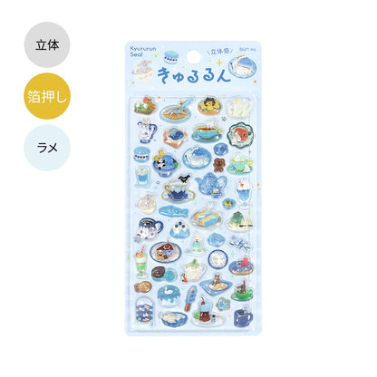 きゅるるんシール　ほっと一息