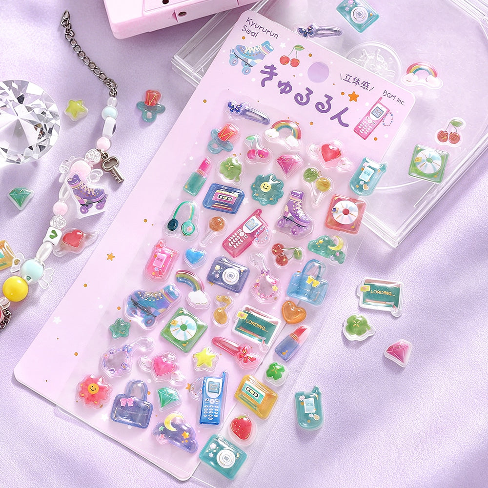 きゅるるんシール　ニューレトロ
