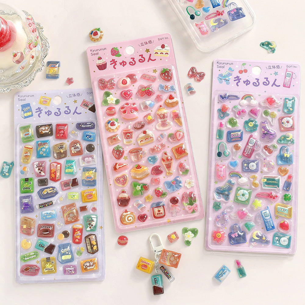 きゅるるんシール　ニューレトロ