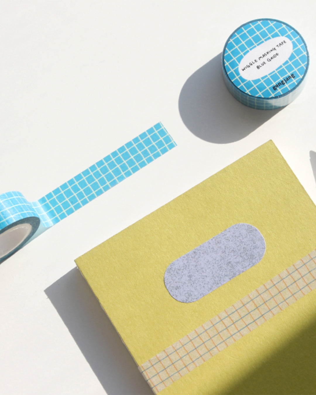 Wiggle masking tape on planner