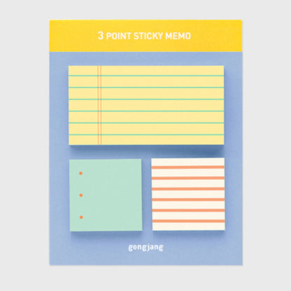 ふせんパレット 3 point sticky memo ver.2