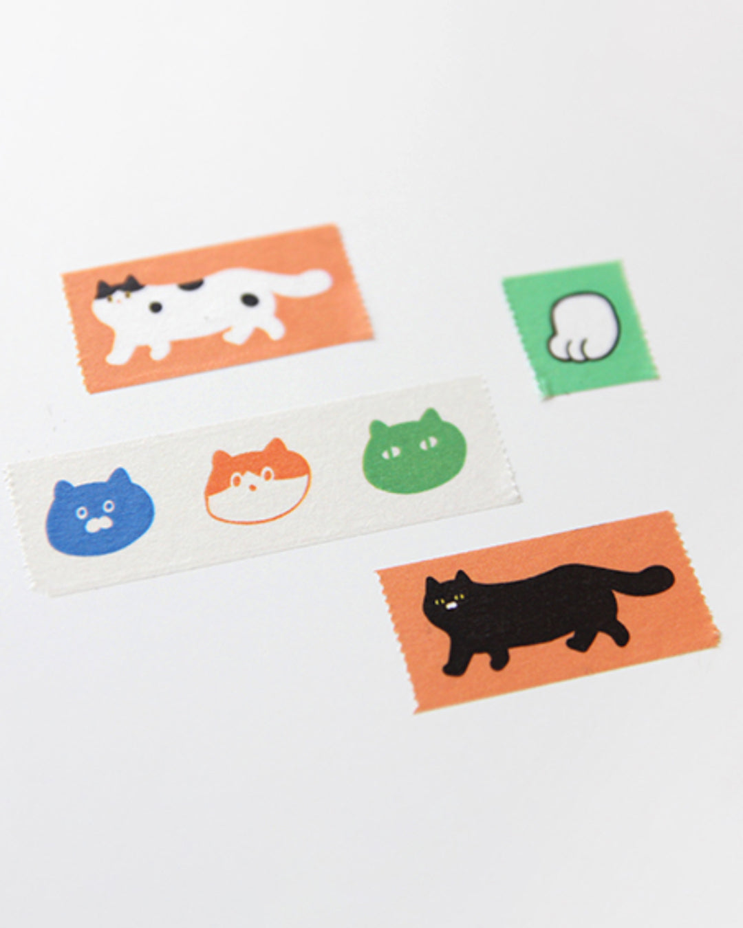 ねこちゃん マスキングテープ (One-third cat masking tape)
