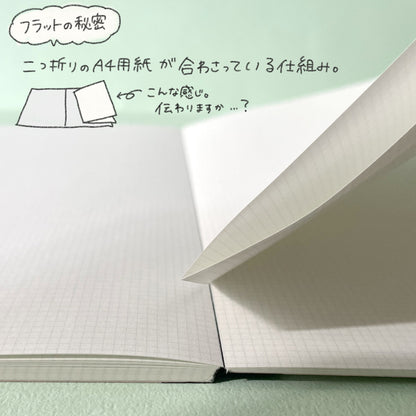 [A5 size] kleid flat notebook 2mm grid