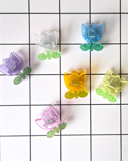 チューリップ マグネット付きクリップ