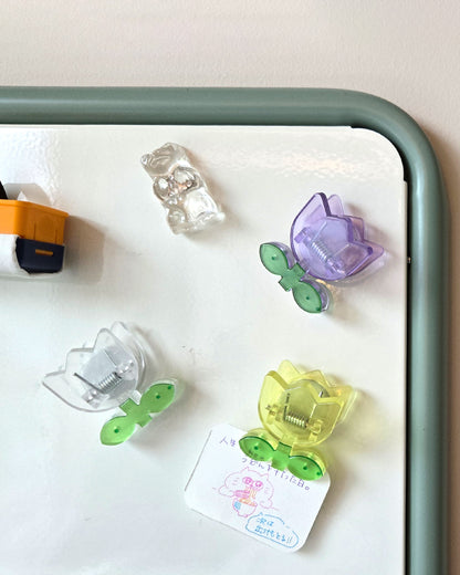 チューリップ マグネット付きクリップ