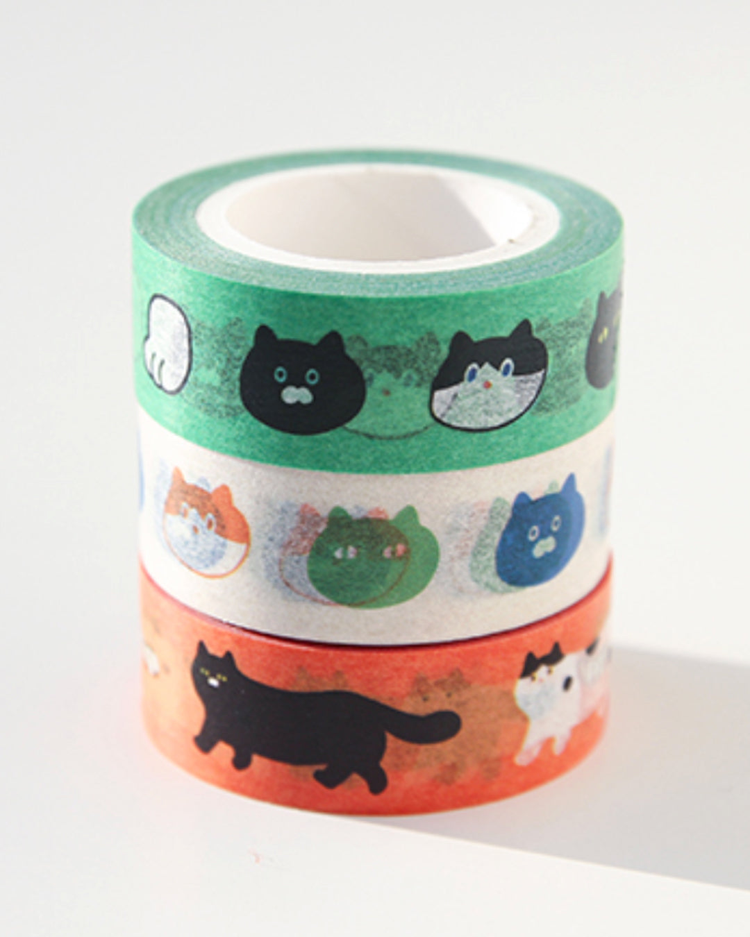 ねこちゃん マスキングテープ (One-third cat masking tape) – てんの