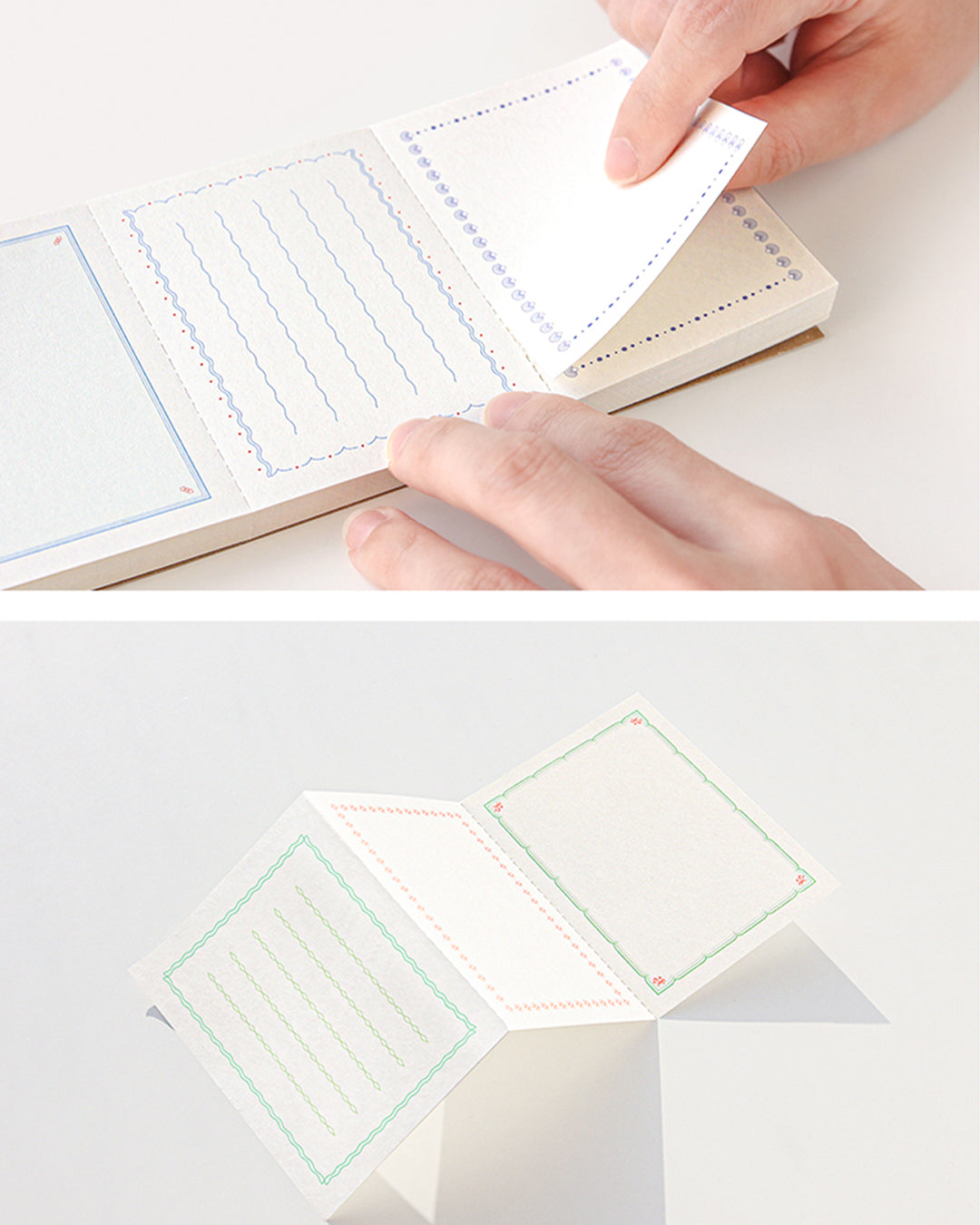 Perforated tear line detail