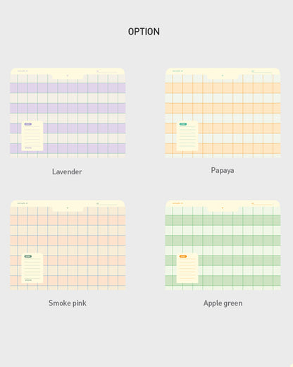 A5 紙製ファイル グリッド(A5 Archiving file grid)