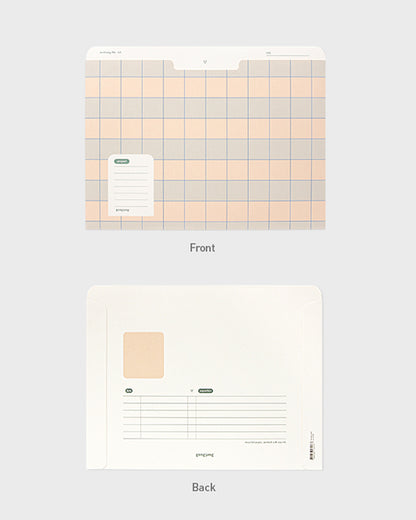A5 紙製ファイル グリッド(A5 Archiving file grid)