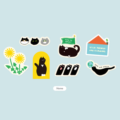 ねこちゃん ステッカー (Peace piece sticker)
