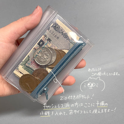 isshoni. card file + zipper case(カードファイル)