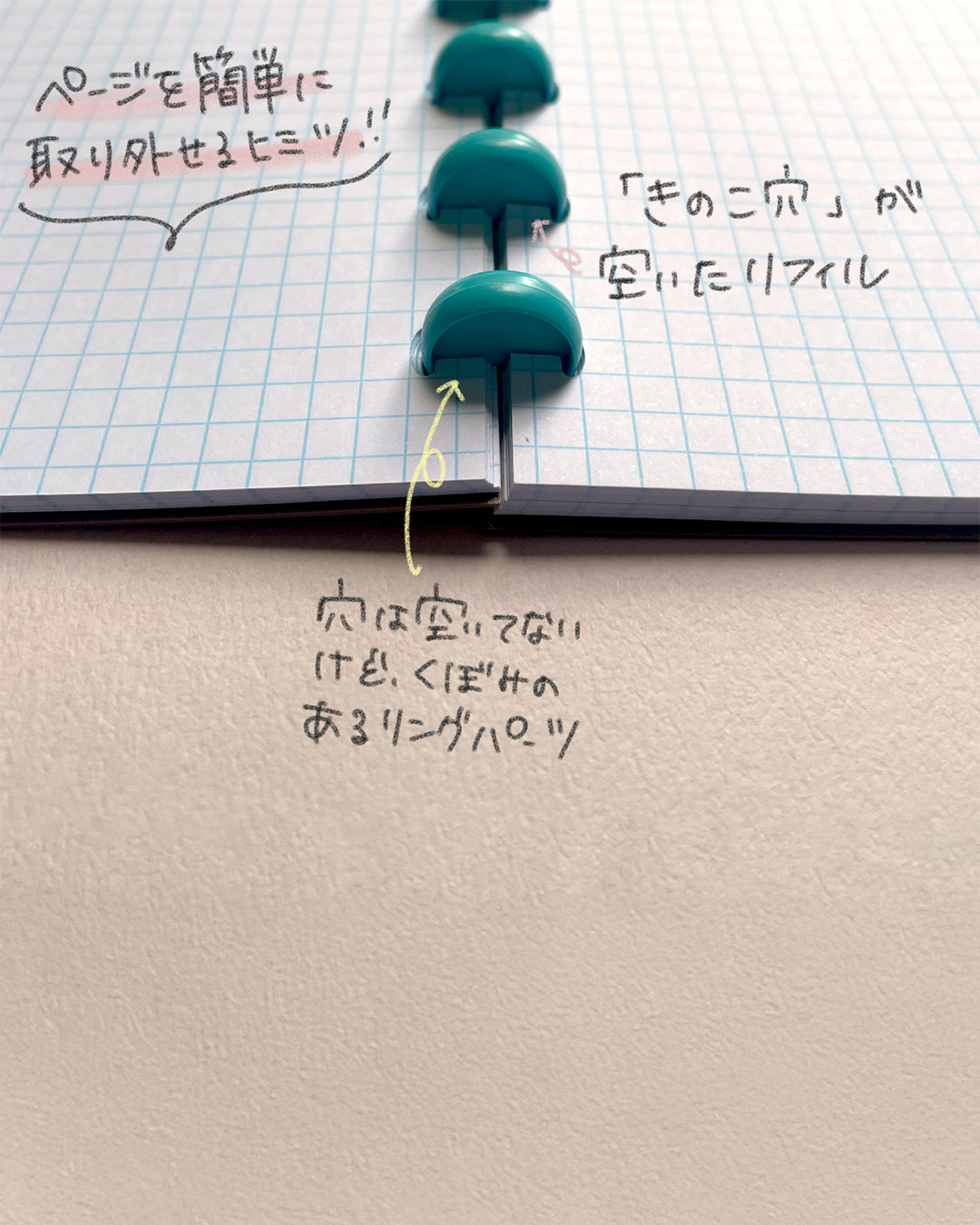 ATOMA terra A6 ページの入れ替えができるノート