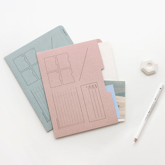 A5 紙製ファイル ナチュラルカラー(A5 Archiving file nature)