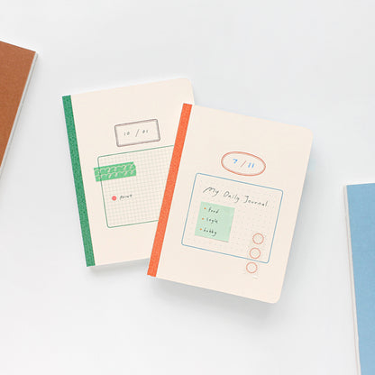 Sサイズ 日々の記録ノート (Daily index notebook S)