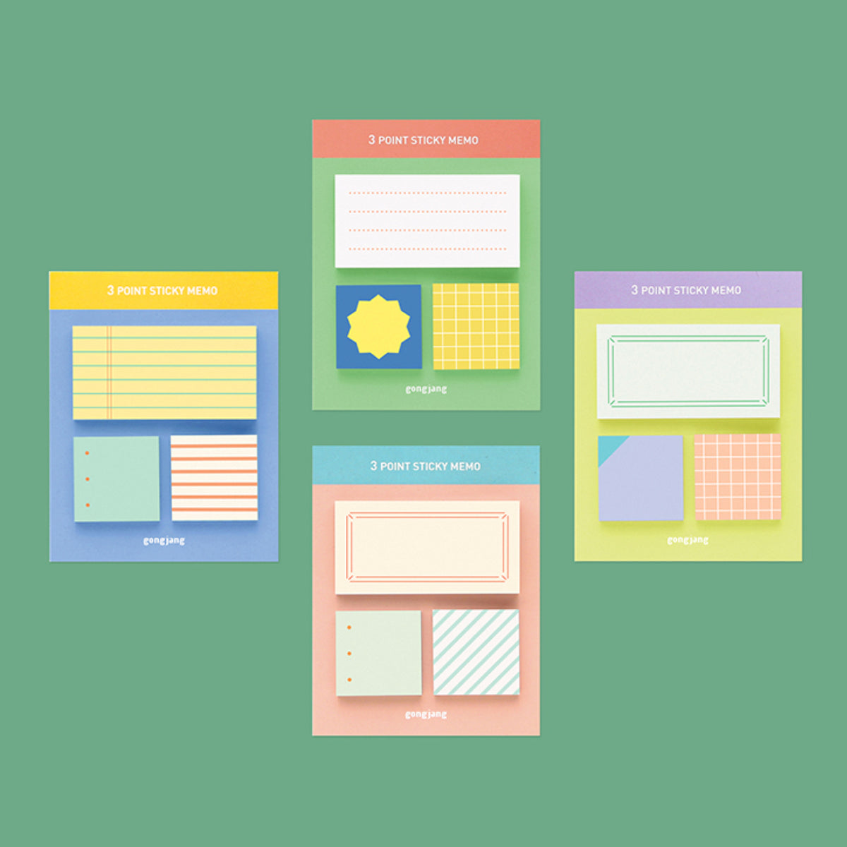ふせんパレット 3 point sticky memo ver.2