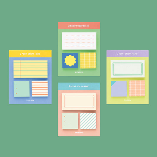 ふせんパレット 3 point sticky memo ver.2