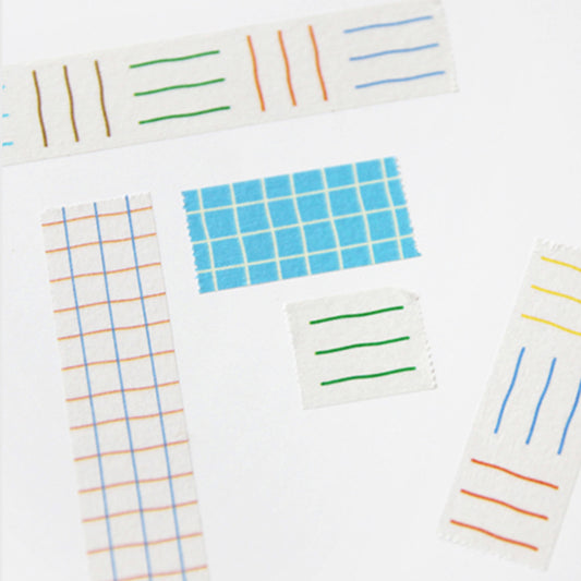 手書きライン風マスキングテープ (Wiggle masking tape)