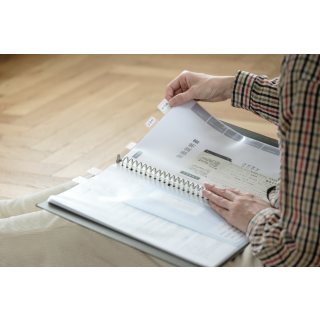 インデックス クリアファイルタブ ファブリック