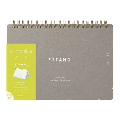 [A5 Size/A6 Size] Plus Stand Standing Notebook Plain