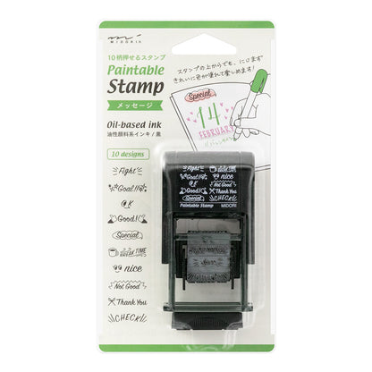 Rotating stamp message English 10 patterns