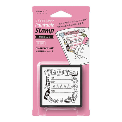 Favorite pattern stamp penetrating type