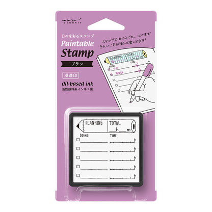 Plan pattern stamp penetrating stamp type