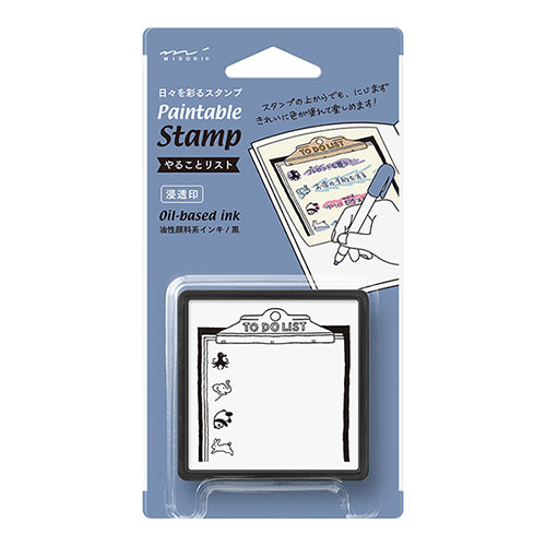 To-do list stamp penetrating stamp type