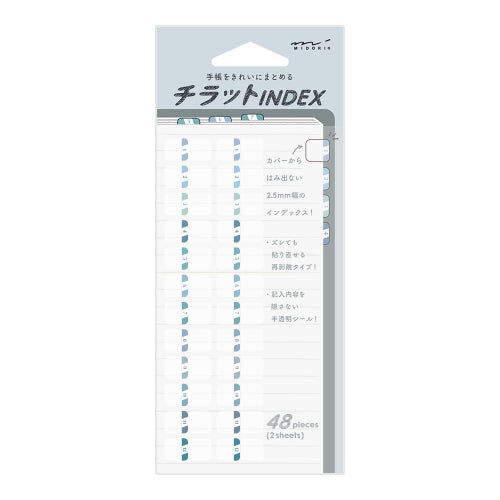 Index Label S Chirat Numerals Blue