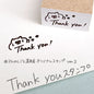 【てんのしごと道具店オリジナル】 「Thank you」スタンプ(1×2cm)